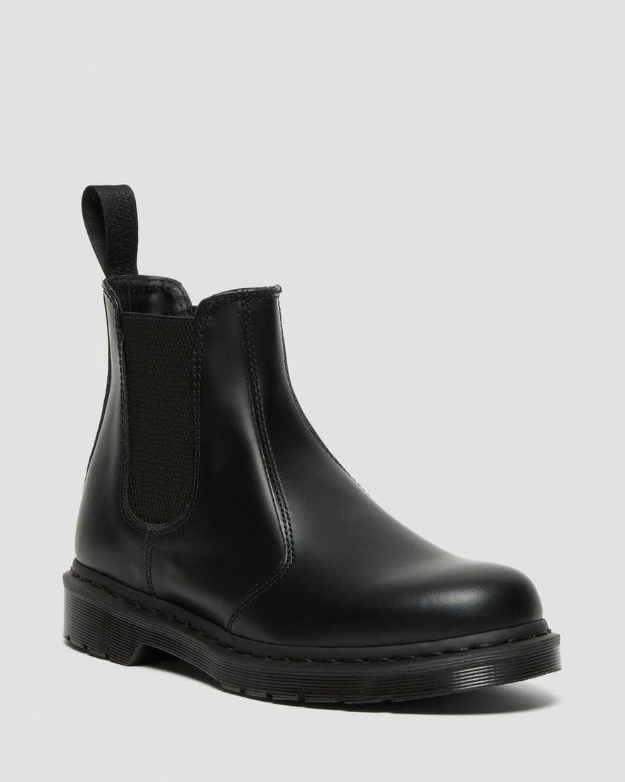 Dr. Martens 2976 Mono Smooth Nahka Miesten Chelsea Nilkkurit - Mustat Nilkkurit [250-RCVAWL]